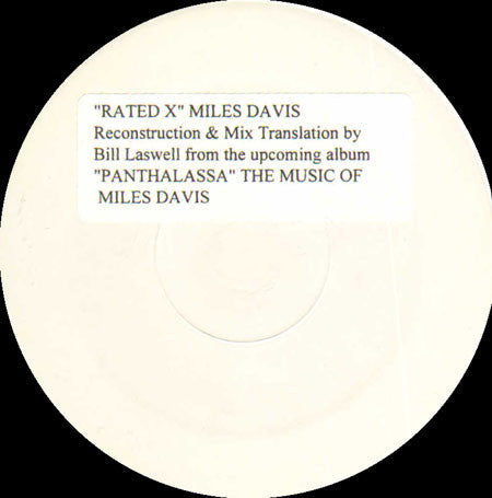 Miles Davis – Rated X (Format: Vinyl, 12", 33 ⅓ RPM, Single Sided, Promo, White Label)