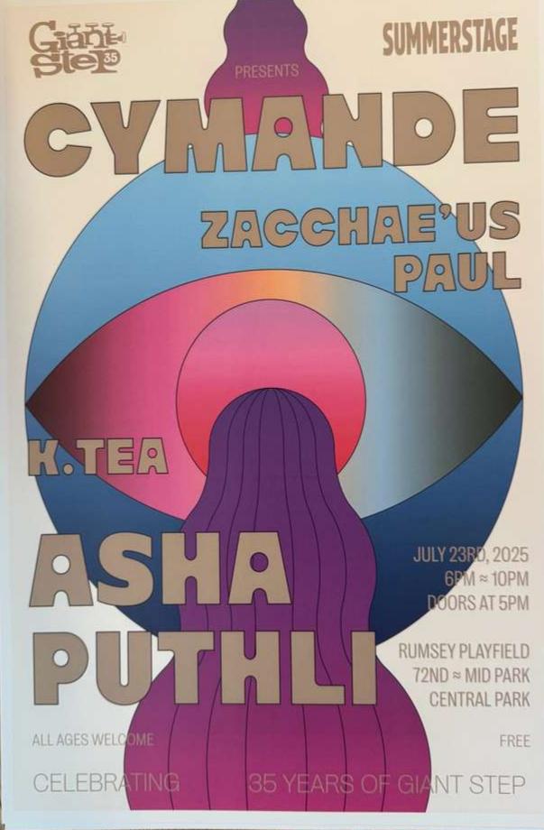 Limited Edition Giant Step Summerstage 35th Anniversary poster